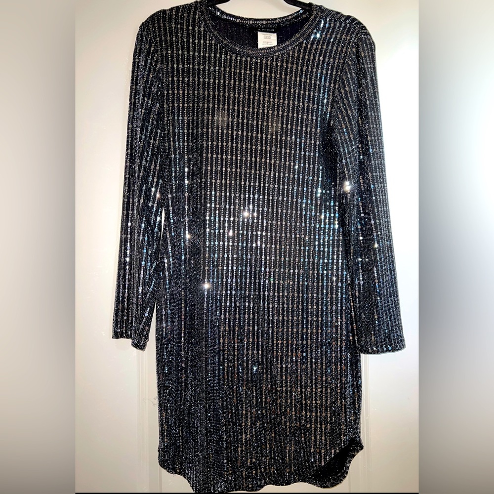 Black and silver dress